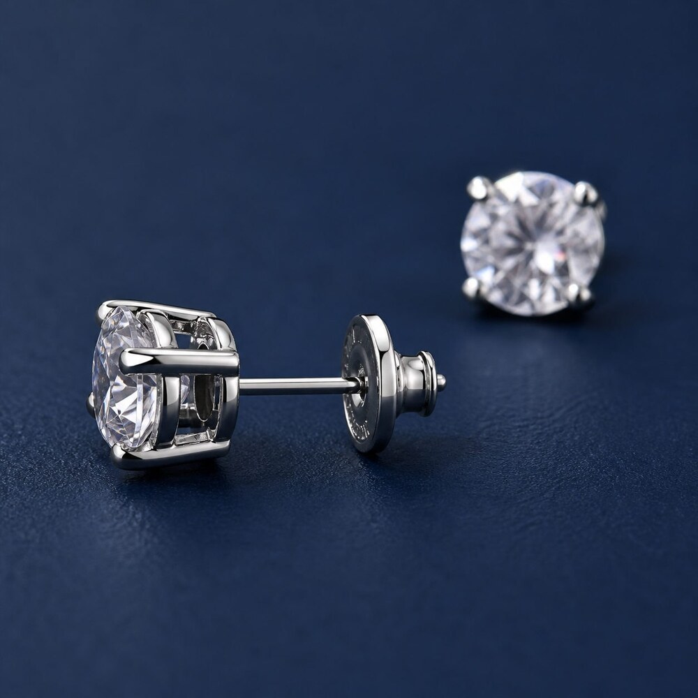 TIFFANY&CO Timeless Earrings Style 1 | New with Box - Picture 5 of 9